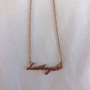 Los Angeles gold necklace